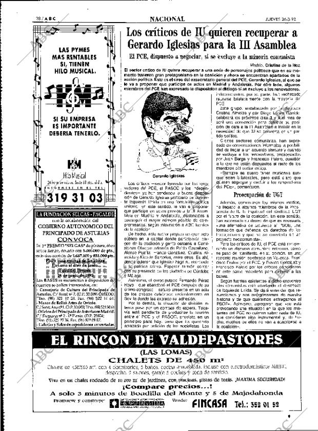 ABC MADRID 26-03-1992 página 28