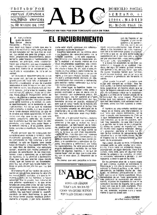 ABC MADRID 26-03-1992 página 3