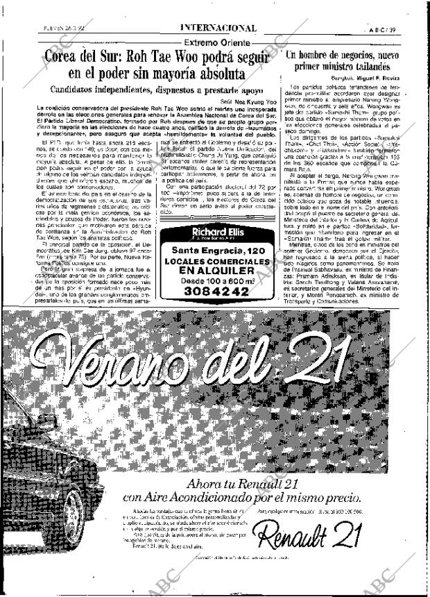 ABC MADRID 26-03-1992 página 39