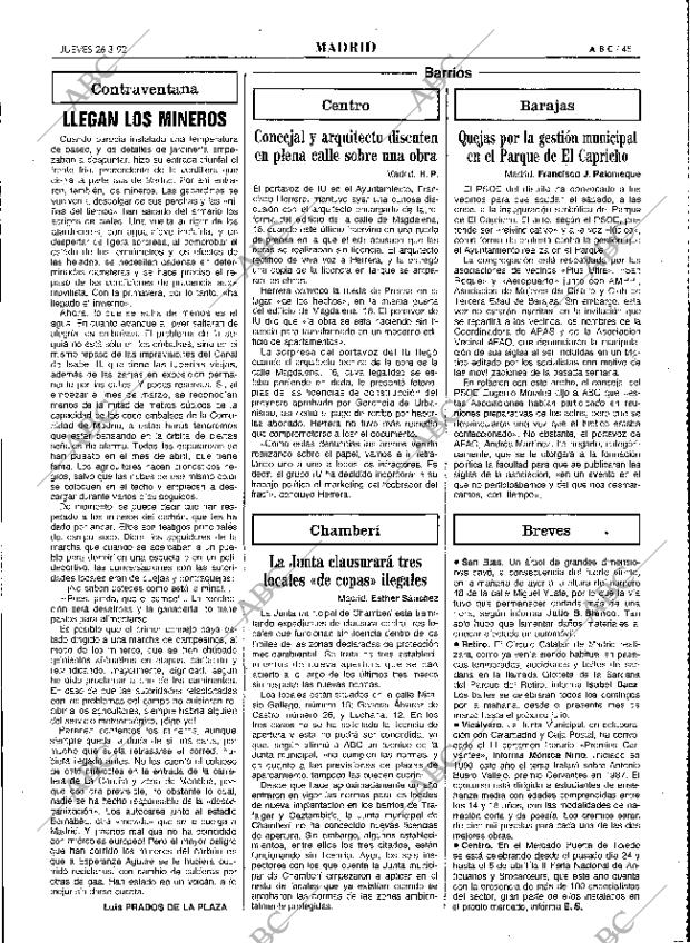 ABC MADRID 26-03-1992 página 45