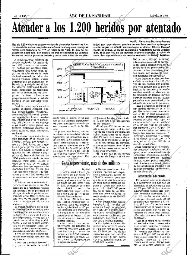 ABC MADRID 26-03-1992 página 64