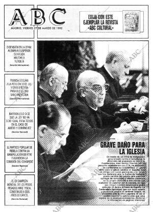 ABC MADRID 27-03-1992 página 1