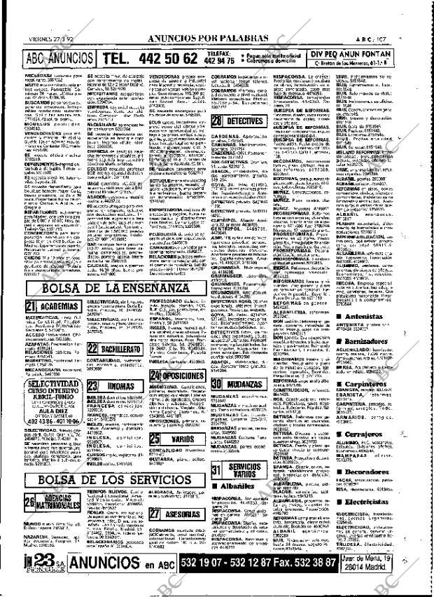 ABC MADRID 27-03-1992 página 107