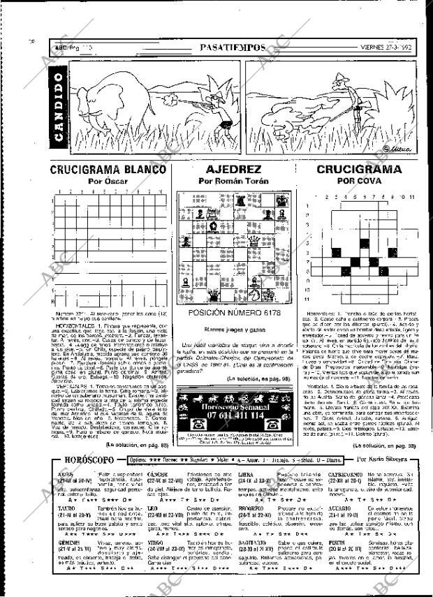 ABC MADRID 27-03-1992 página 110