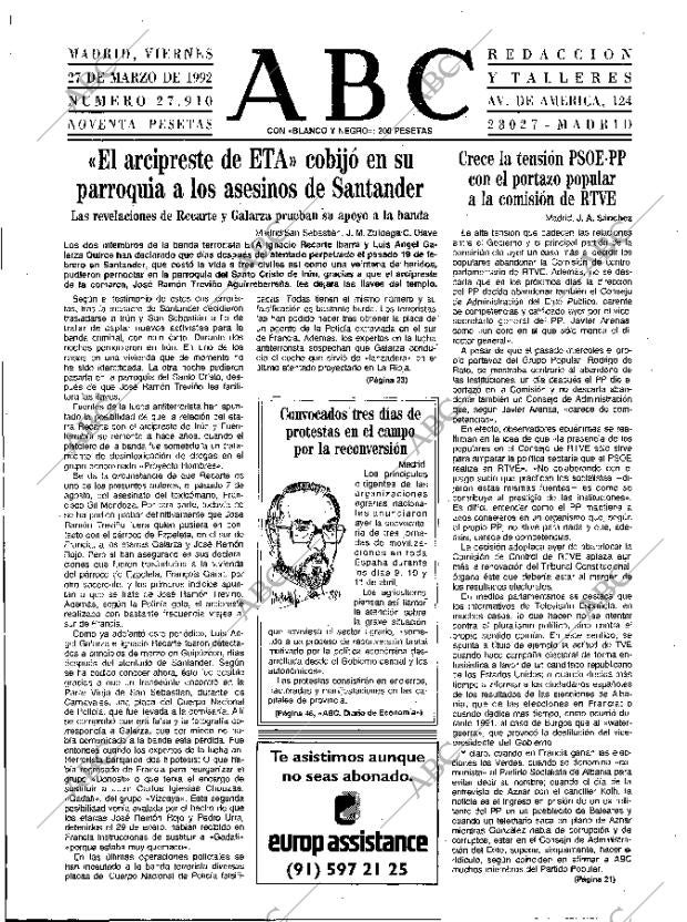 ABC MADRID 27-03-1992 página 15