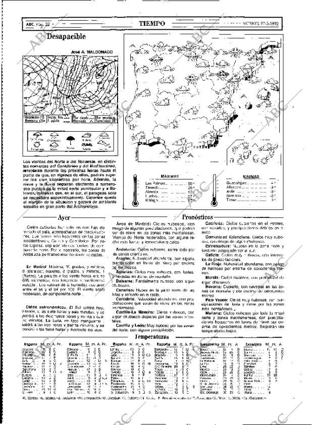 ABC MADRID 27-03-1992 página 32