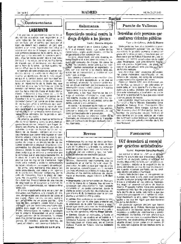 ABC MADRID 27-03-1992 página 34