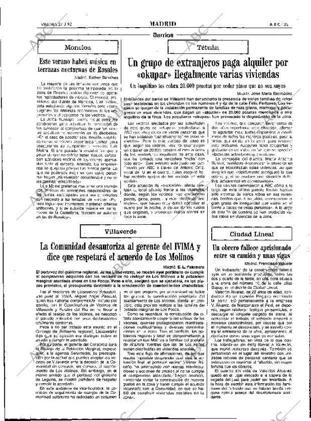 ABC MADRID 27-03-1992 página 35