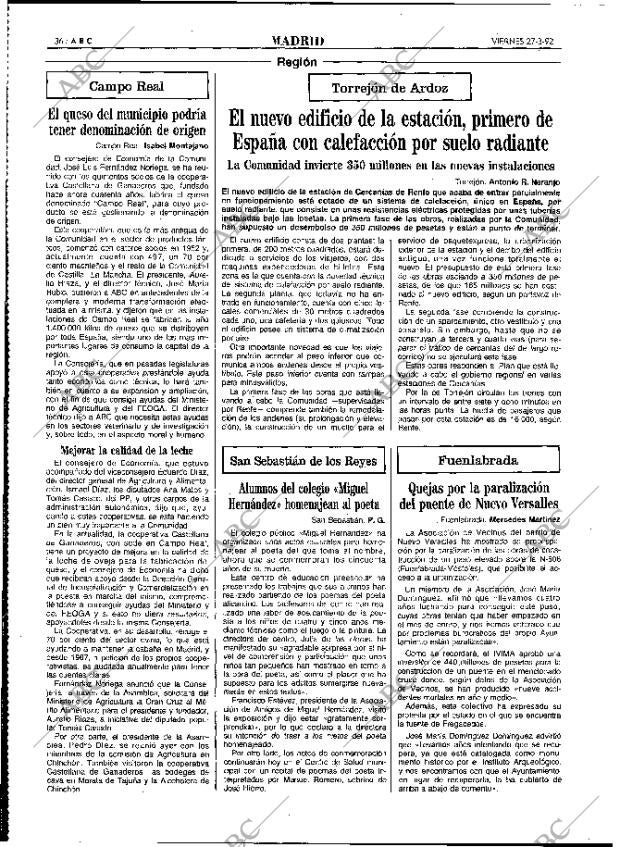 ABC MADRID 27-03-1992 página 36