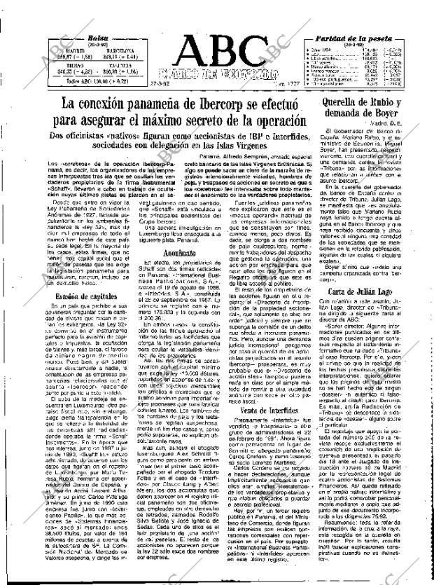 ABC MADRID 27-03-1992 página 45