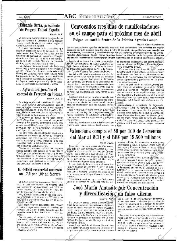ABC MADRID 27-03-1992 página 46