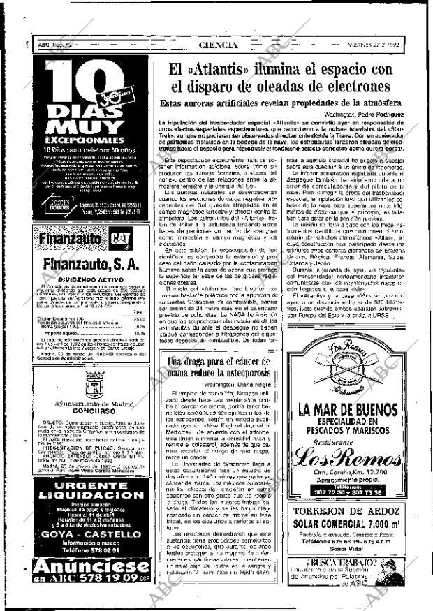 ABC MADRID 27-03-1992 página 62