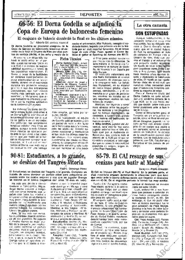 ABC MADRID 27-03-1992 página 69