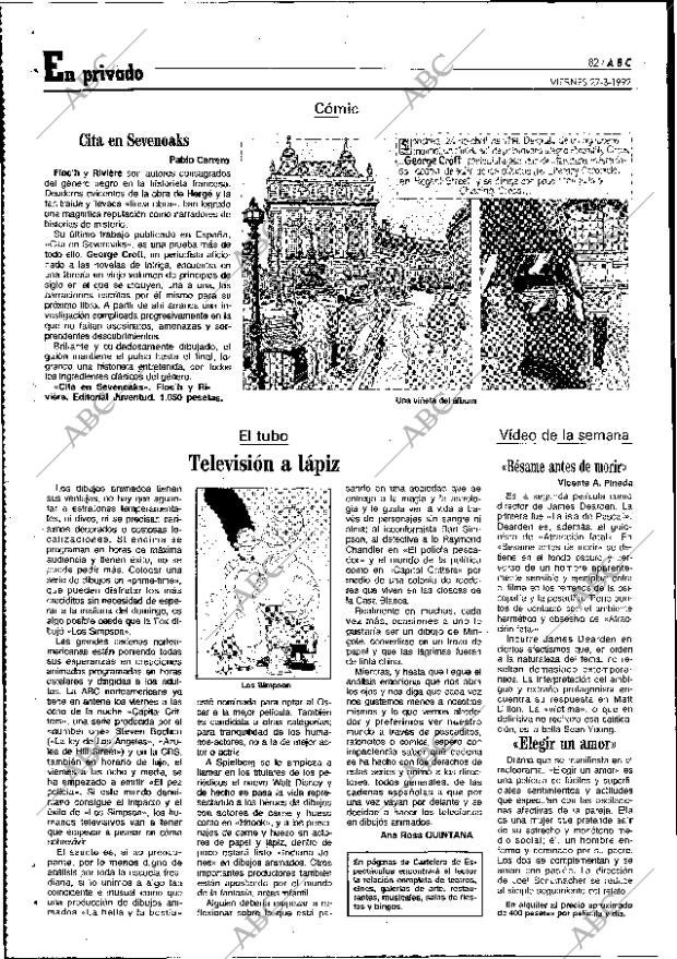 ABC MADRID 27-03-1992 página 82