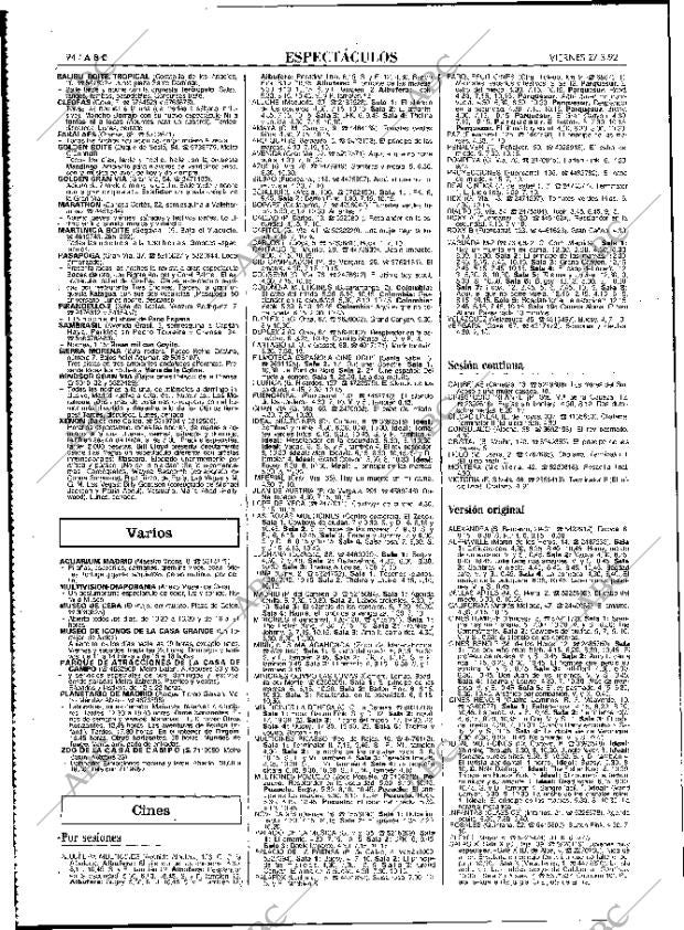 ABC MADRID 27-03-1992 página 94