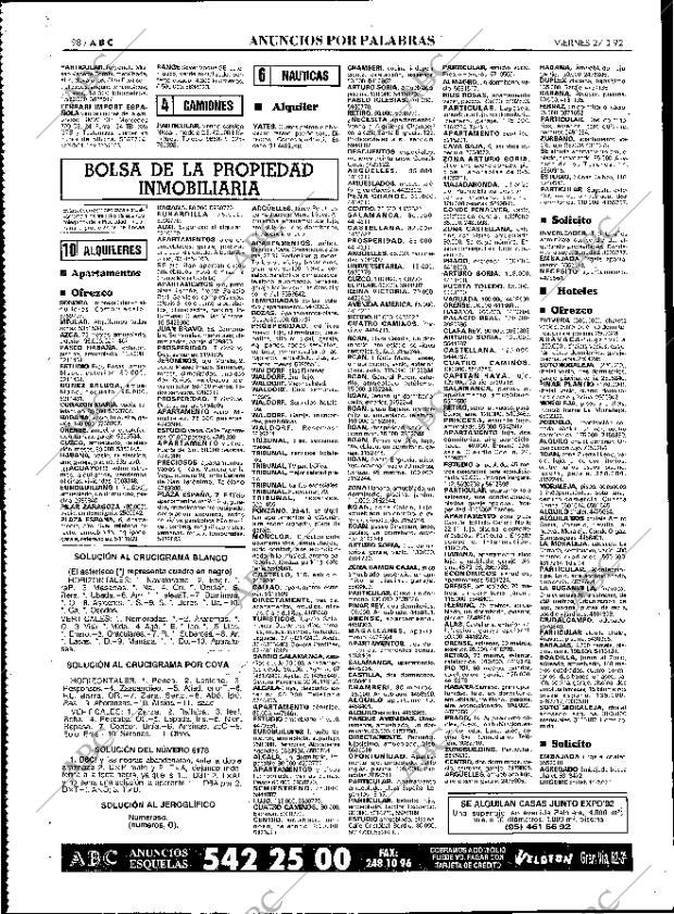 ABC MADRID 27-03-1992 página 98