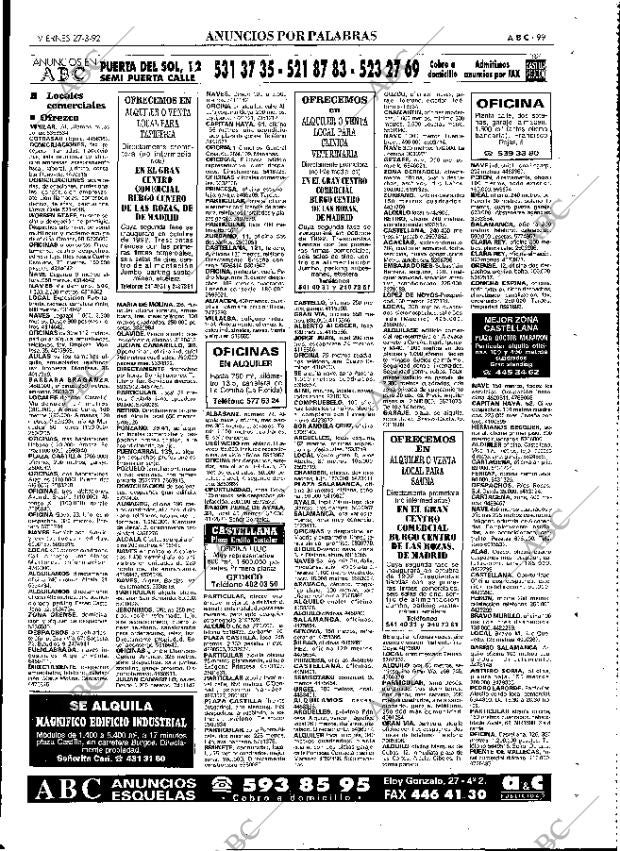 ABC MADRID 27-03-1992 página 99