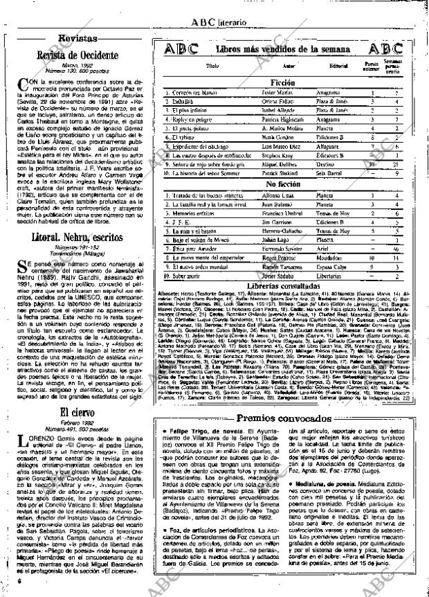 CULTURAL MADRID 27-03-1992 página 6