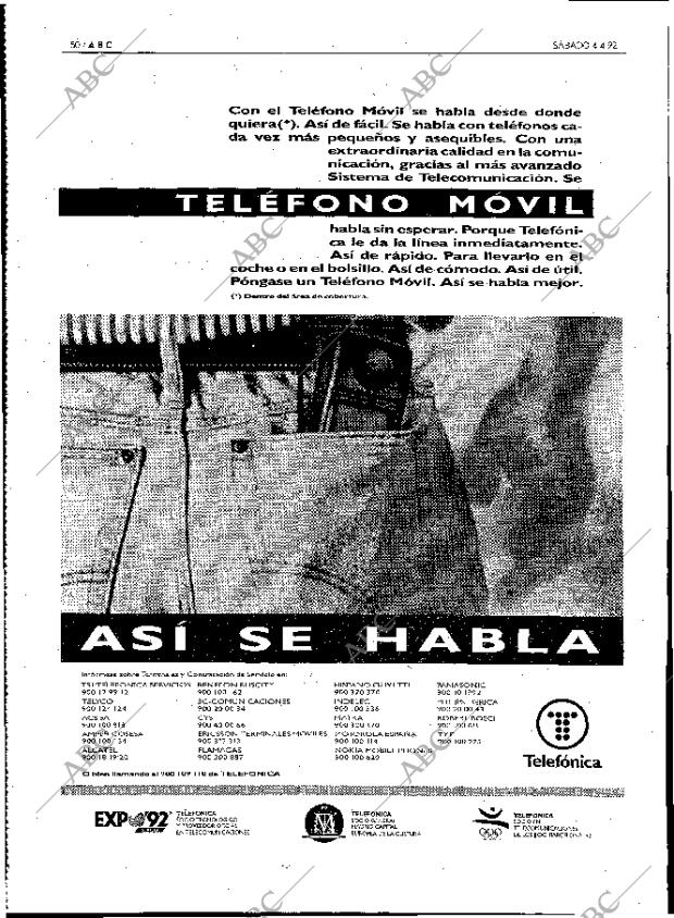 ABC MADRID 04-04-1992 página 50