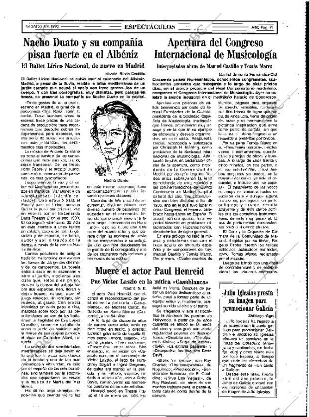 ABC MADRID 04-04-1992 página 91