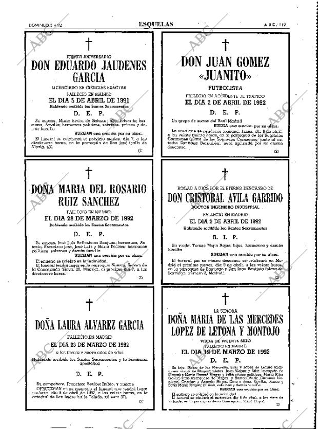 ABC MADRID 05-04-1992 página 119