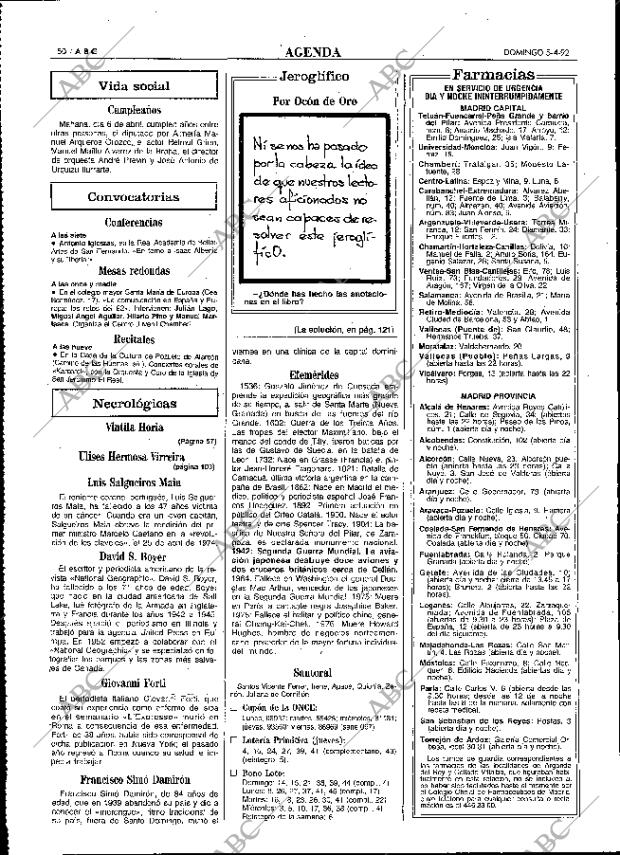 ABC MADRID 05-04-1992 página 50