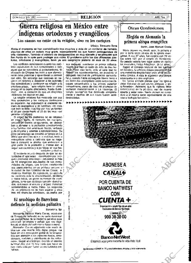 ABC MADRID 05-04-1992 página 61