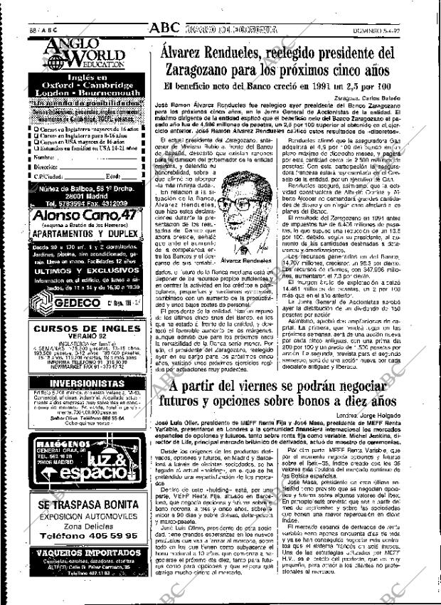 ABC MADRID 05-04-1992 página 88