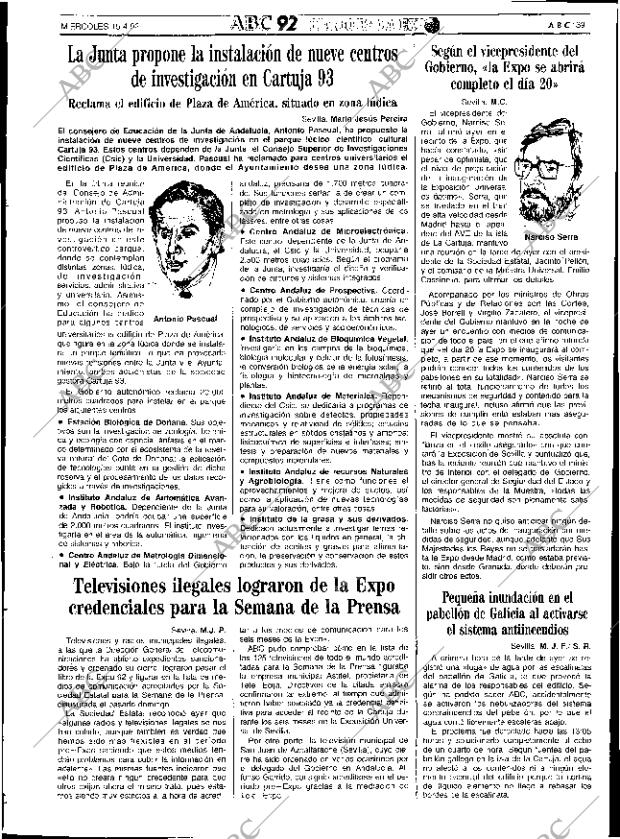 ABC SEVILLA 15-04-1992 página 39