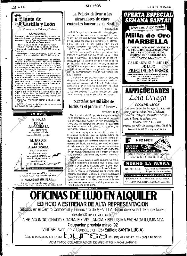 ABC SEVILLA 15-04-1992 página 64