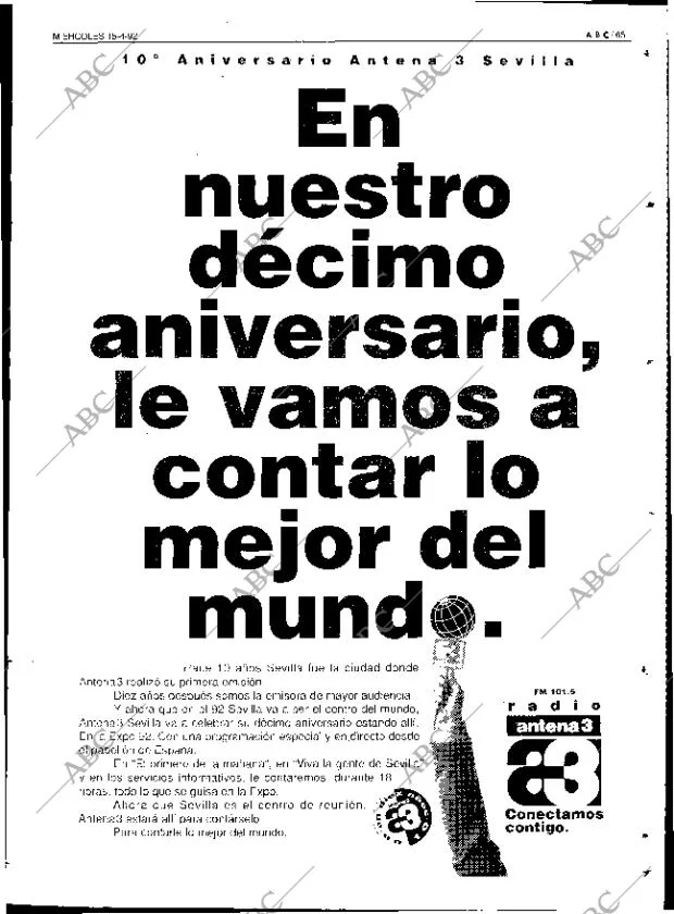 ABC SEVILLA 15-04-1992 página 65