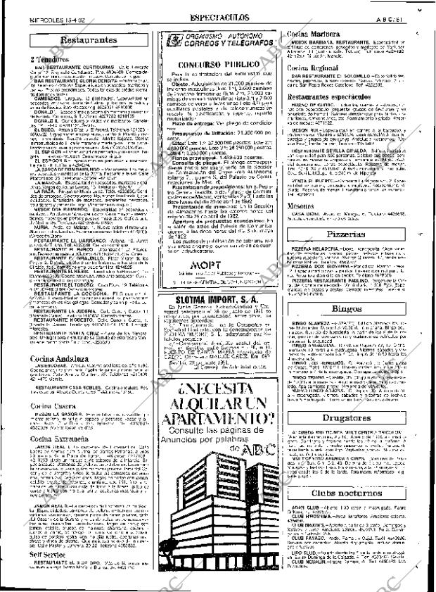 ABC SEVILLA 15-04-1992 página 81