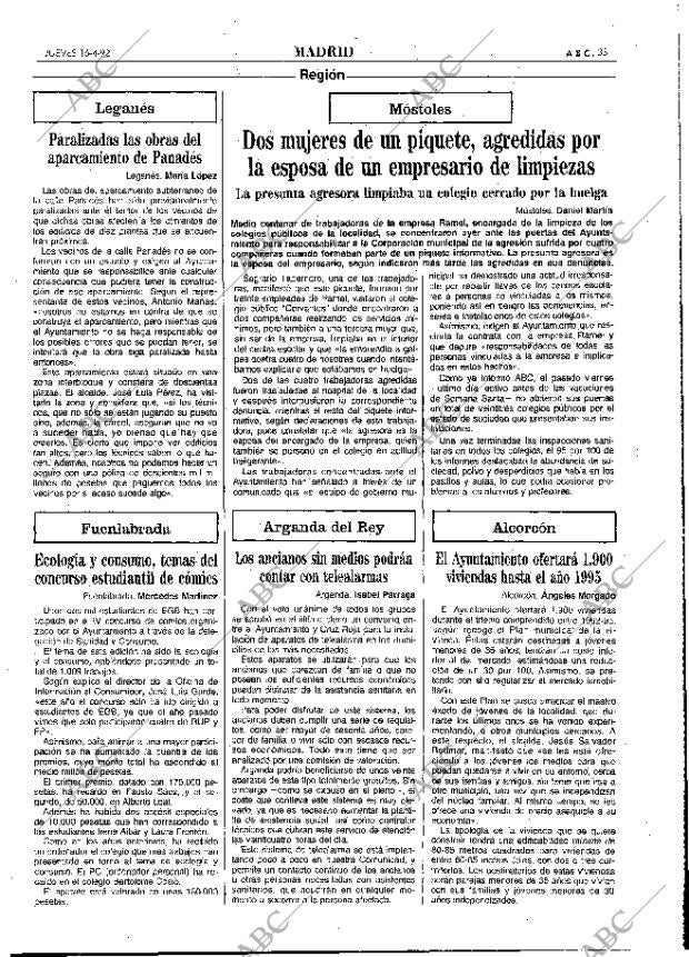 ABC MADRID 16-04-1992 página 33