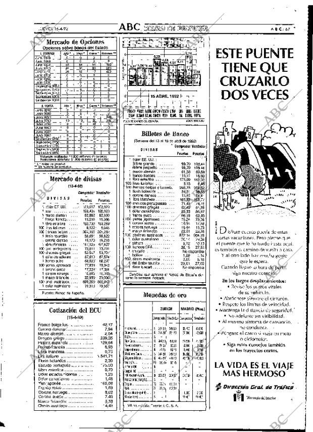 ABC MADRID 16-04-1992 página 67