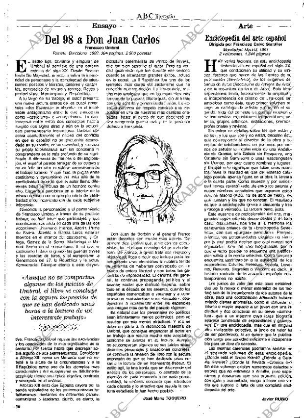 CULTURAL MADRID 17-04-1992 página 16