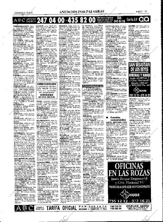 ABC MADRID 19-04-1992 página 101