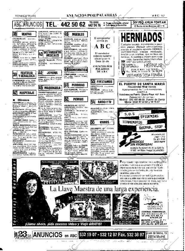 ABC MADRID 19-04-1992 página 107
