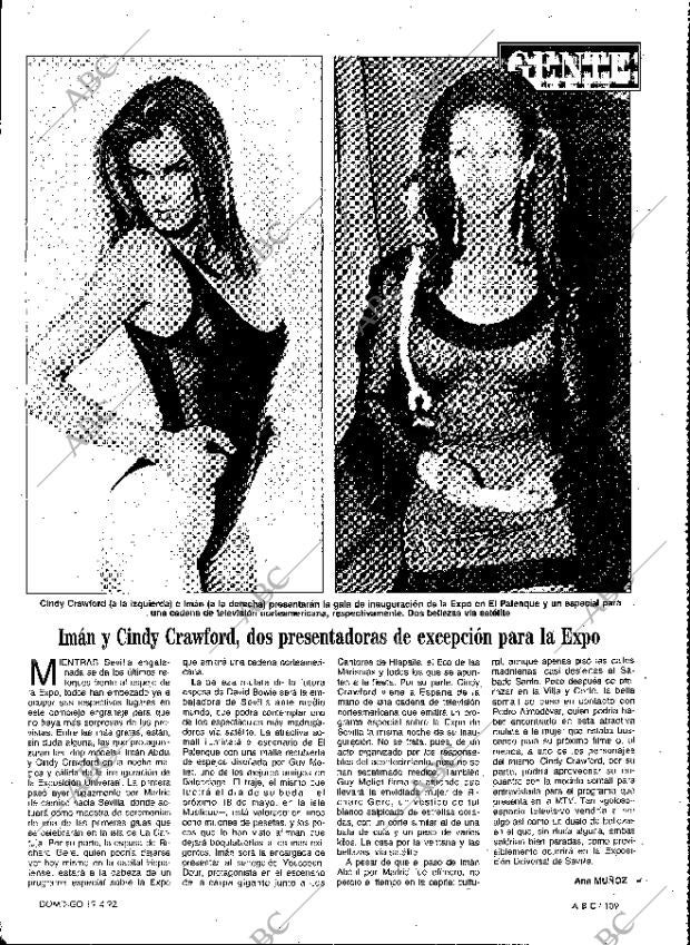 ABC MADRID 19-04-1992 página 109