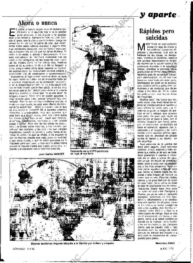 ABC MADRID 19-04-1992 página 113