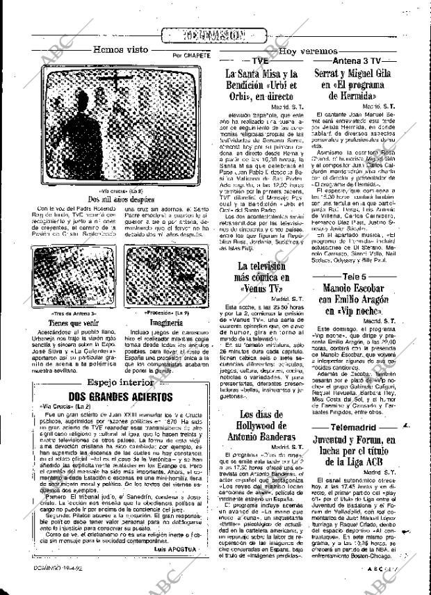 ABC MADRID 19-04-1992 página 117