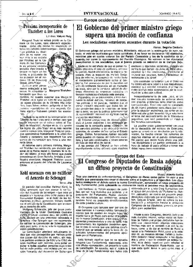 ABC MADRID 19-04-1992 página 34