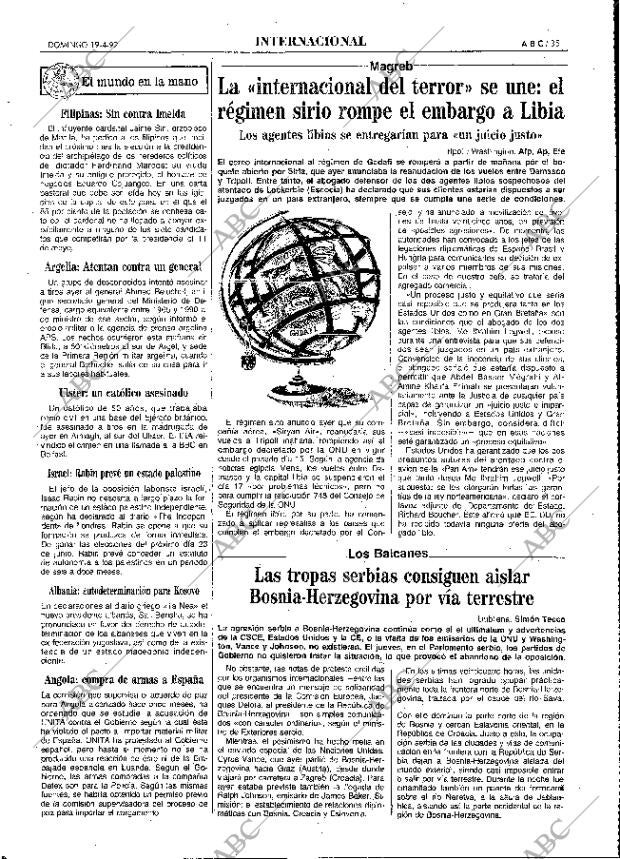 ABC MADRID 19-04-1992 página 35