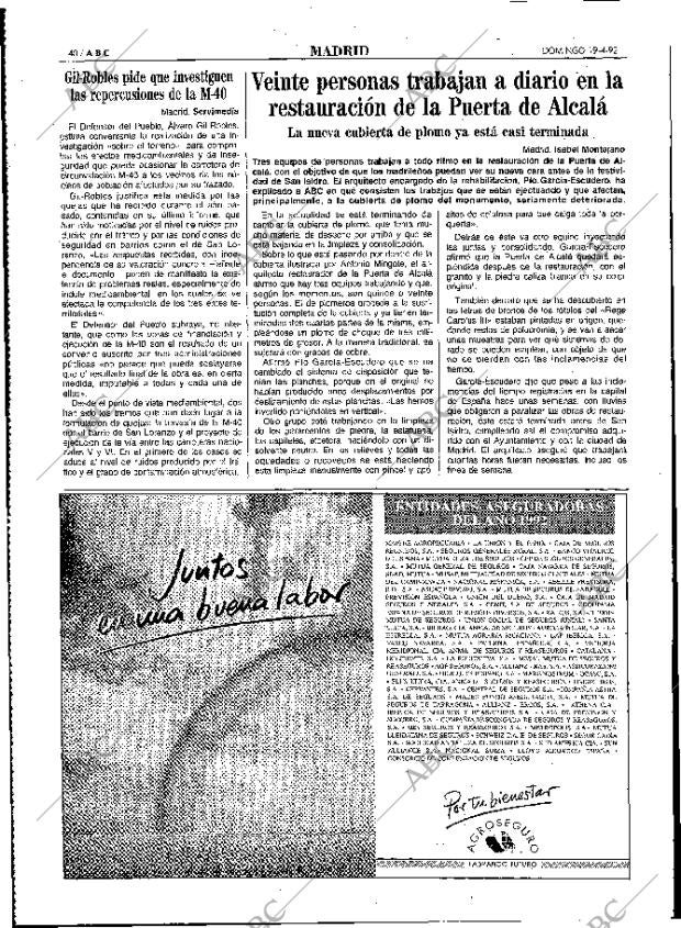 ABC MADRID 19-04-1992 página 40