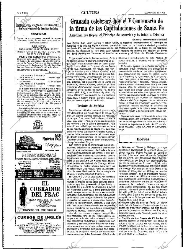 ABC MADRID 19-04-1992 página 52