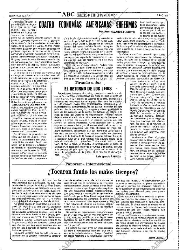 ABC MADRID 19-04-1992 página 65