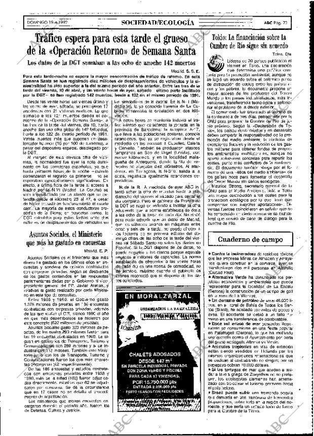 ABC MADRID 19-04-1992 página 73