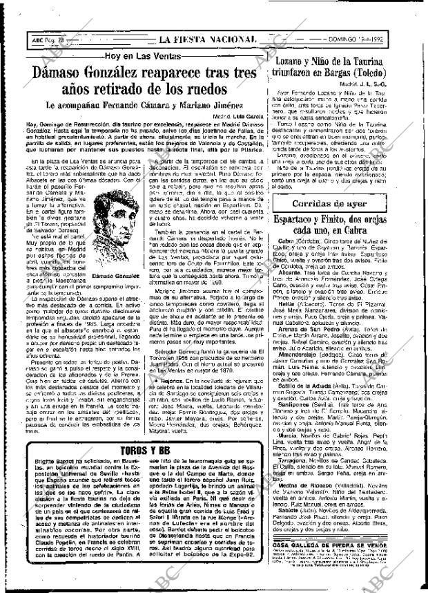 ABC MADRID 19-04-1992 página 78
