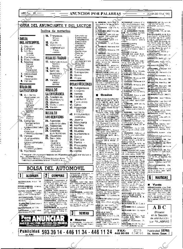 ABC MADRID 19-04-1992 página 98