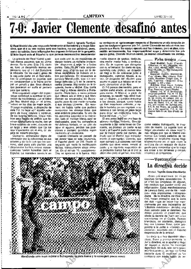 ABC MADRID 20-04-1992 página 110