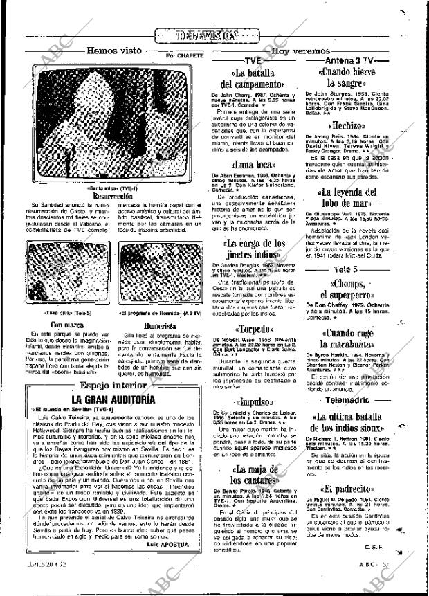 ABC MADRID 20-04-1992 página 157